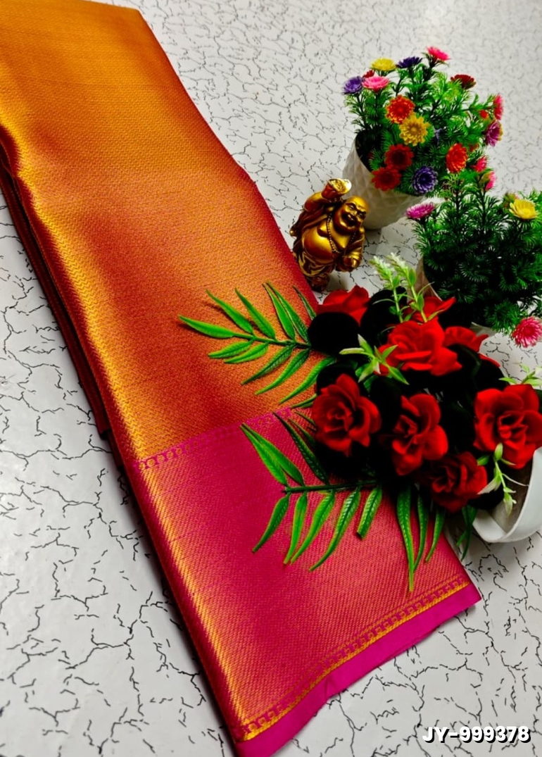 JYOTHIKA INSPIRED TRENDING  TISSUE SILK SAREES - BRONCE COLOUR