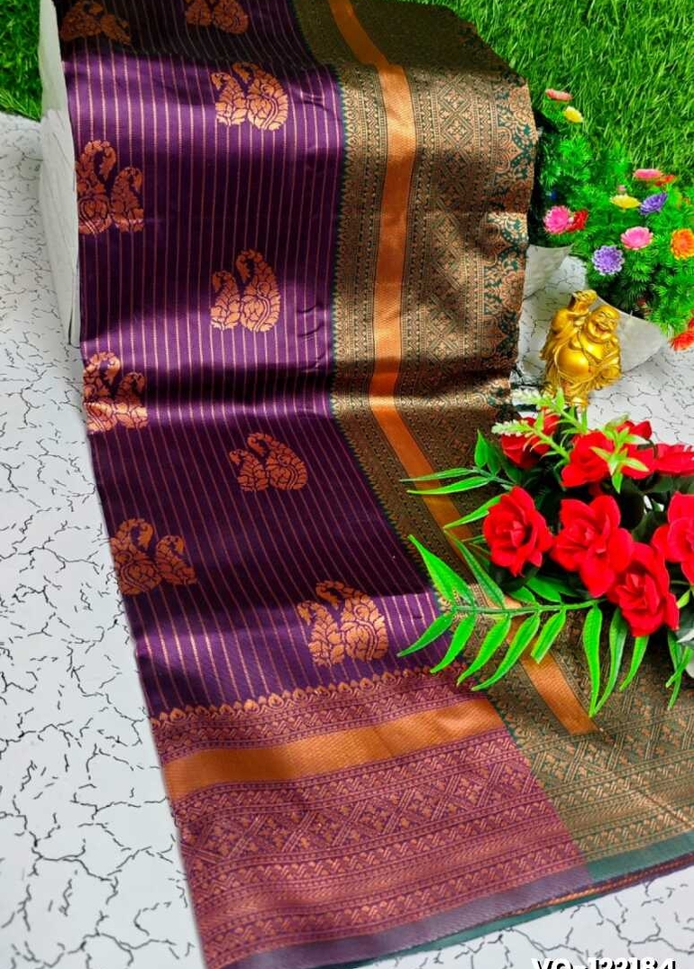 Traditional vaira oosi silk saree - perfect for weddings & festivals - WINE COLOUR (1)