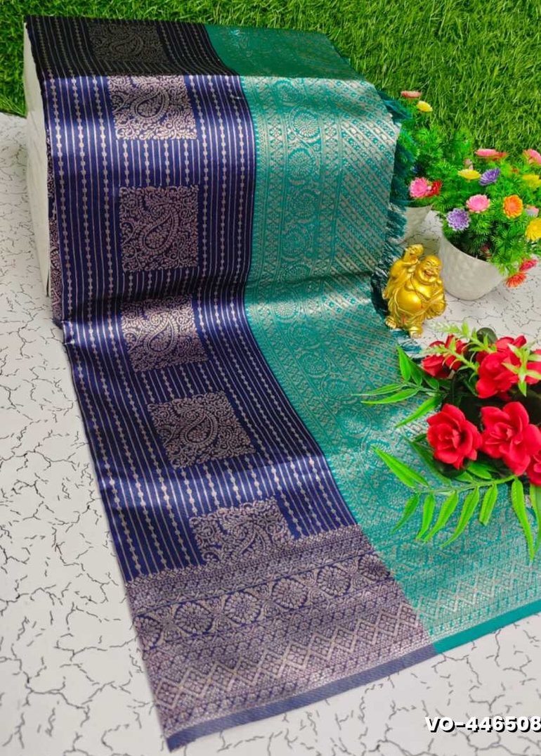 Traditional vaira oosi silk saree - perfect for weddings & festivals - NAVY COLOUR
