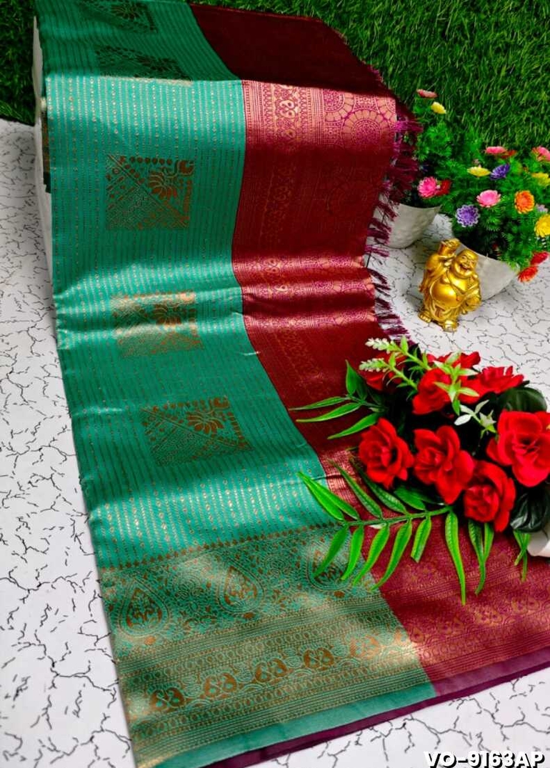 Traditional vaira oosi silk saree - perfect for weddings & festivals - REXONA (2)