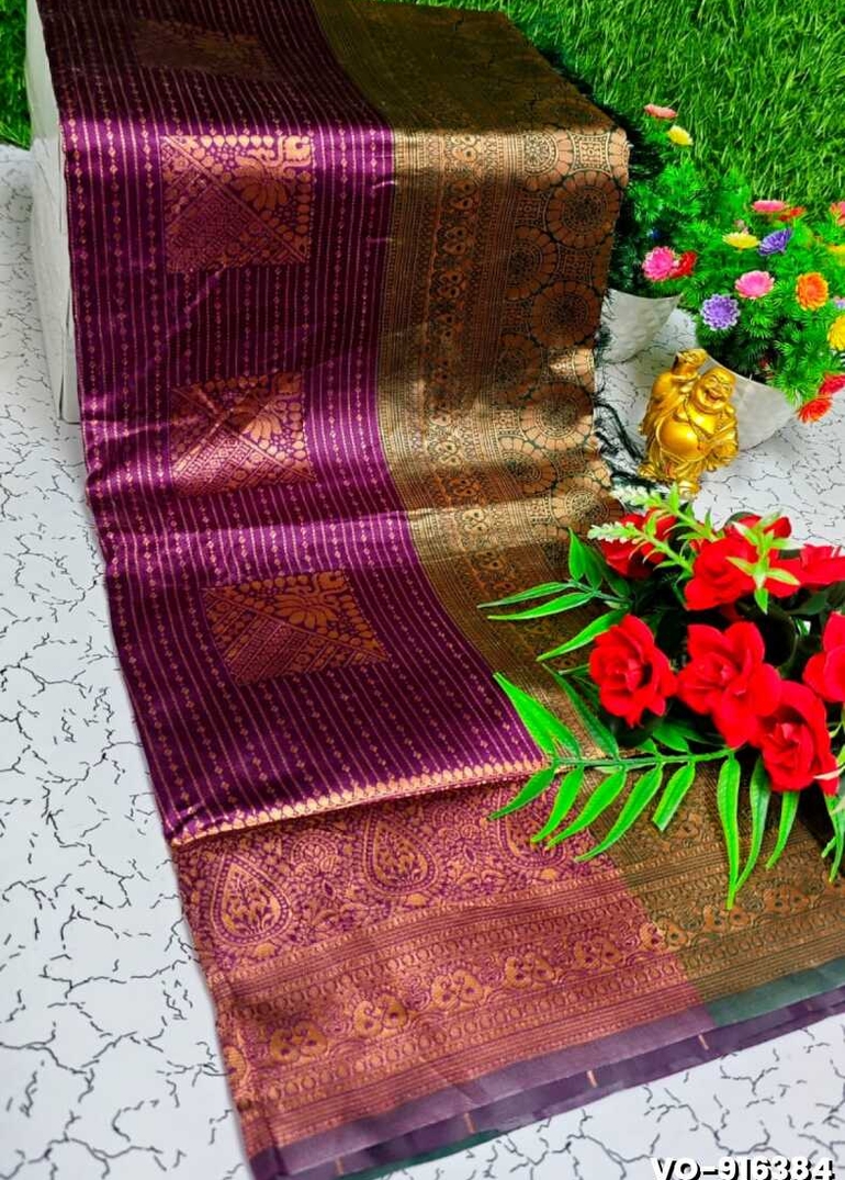 Traditional vaira oosi silk saree - perfect for weddings & festivals - WINE COLOUR (5)
