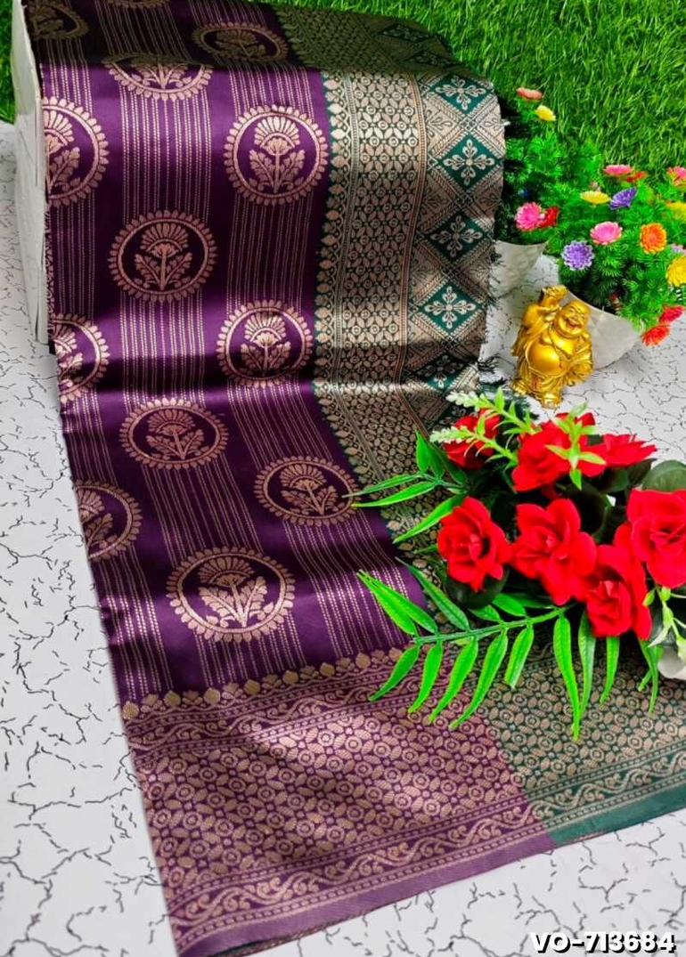 Traditional vaira oosi silk saree - perfect for weddings & festivals - WINE COLOUR (6)