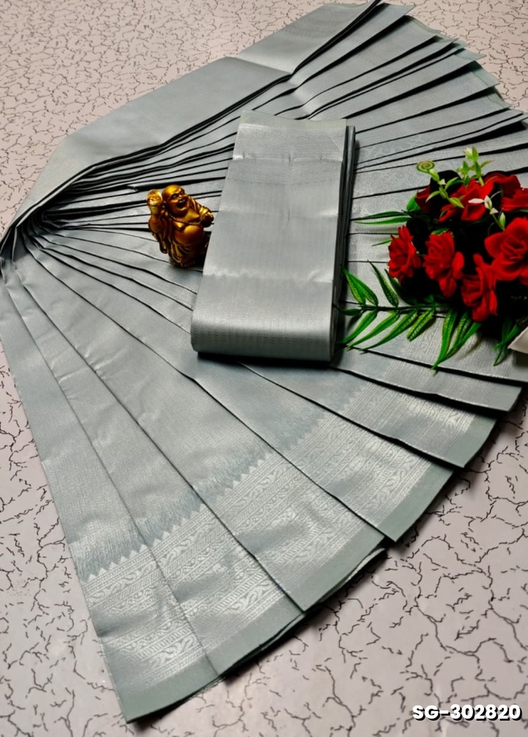 All over body running simple & elegant kubera pattu saree - AS COLOR