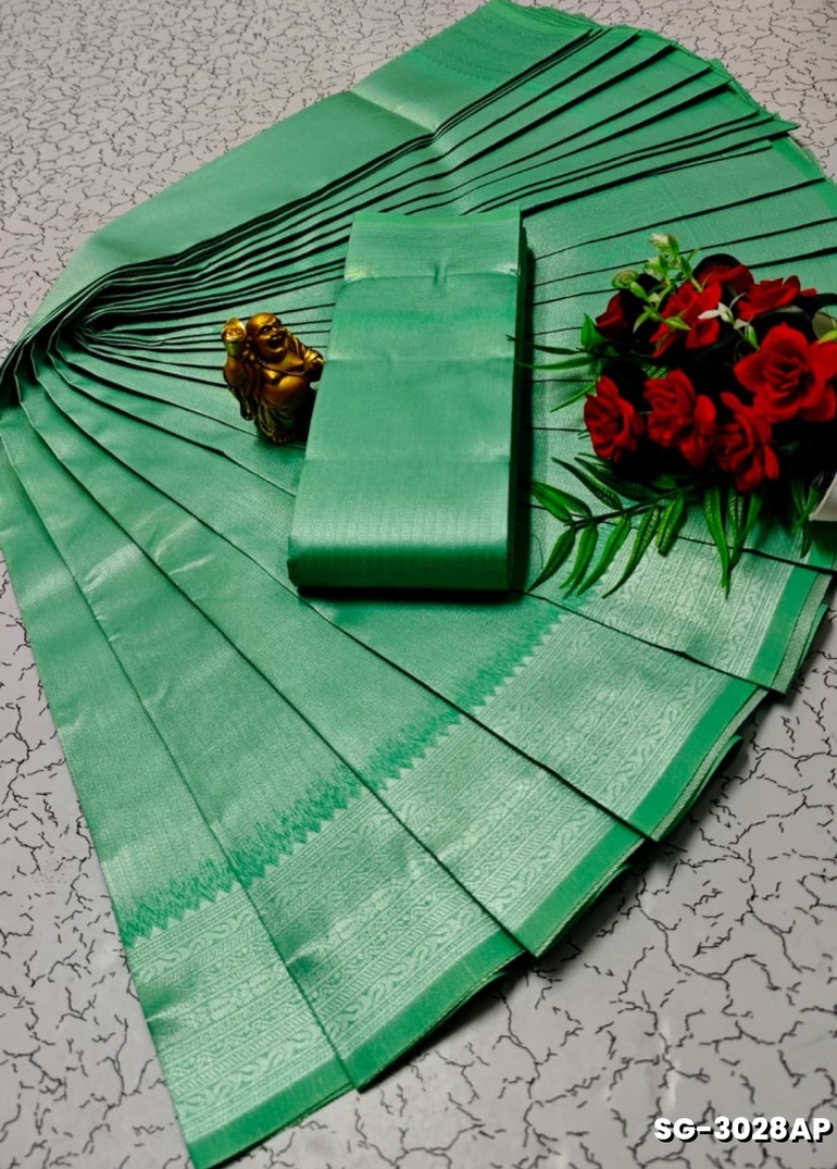 All over body running simple & elegant kubera pattu saree - REXONA