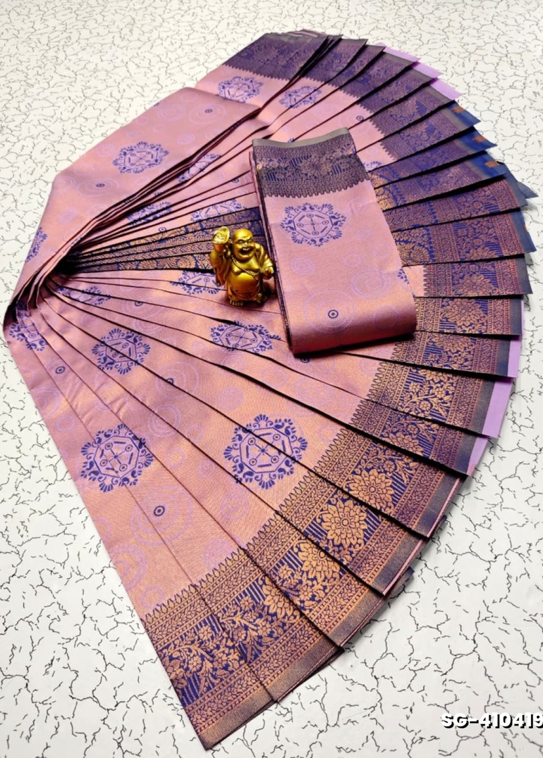 Premium kubera pattu saree rapier fancy  light weight silk type sarees function wear - LEVENDOR
