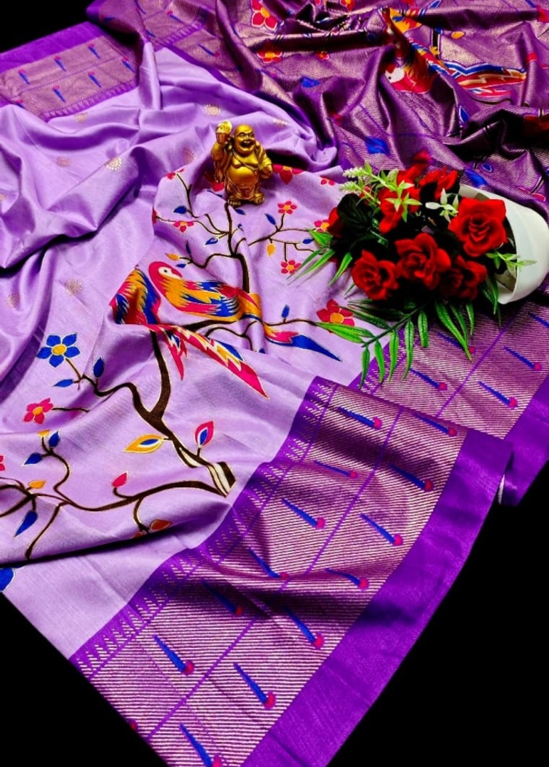 Luxurious Soft Silk Paithani Saree - Effortless Elegance in Traditional Weaves - LEVENDOR