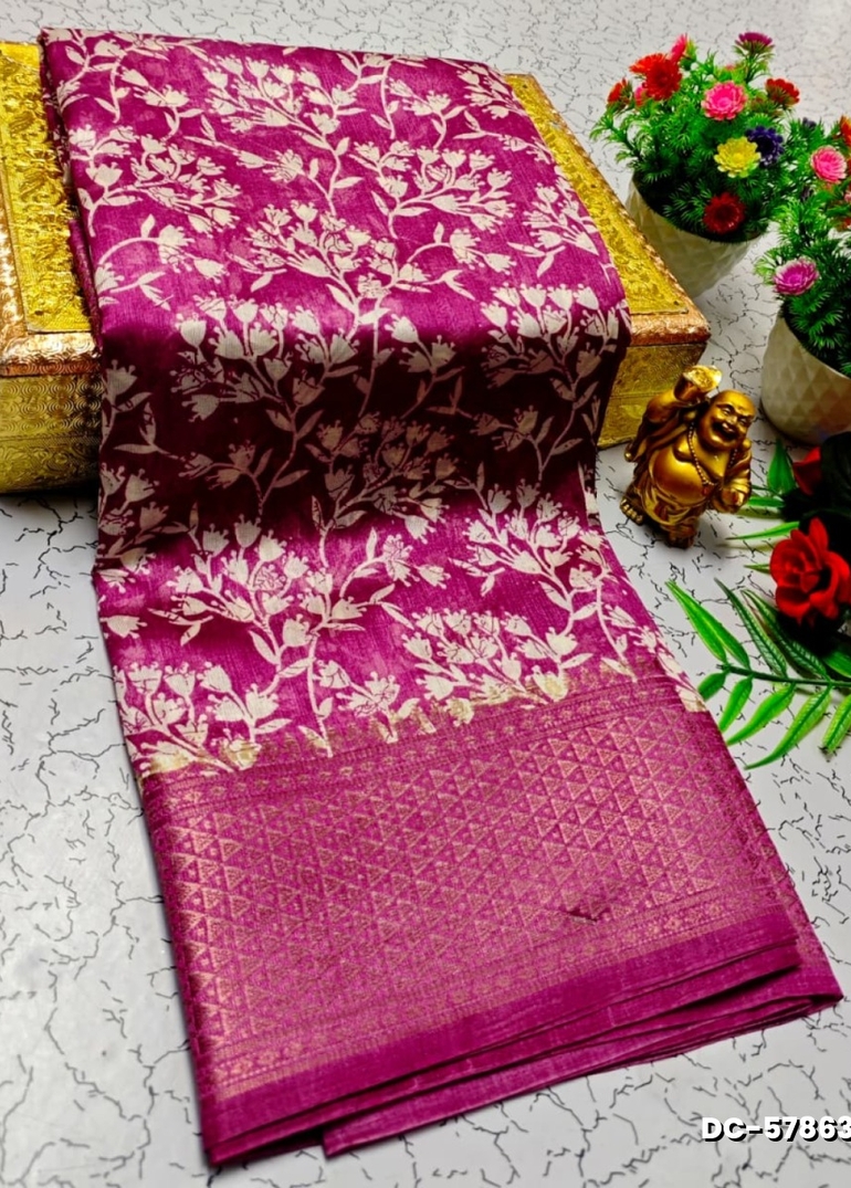 Dailywear cotton sarees all over body flower designpattern design premium look lightweight comfortable wear - VADAMALLI