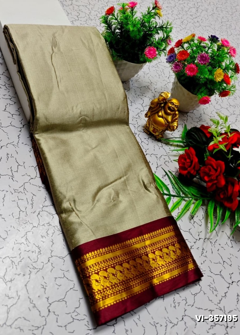 Traditional Kalyani  Silk Saree Premium Design Border Zari Design - OFF WHITE