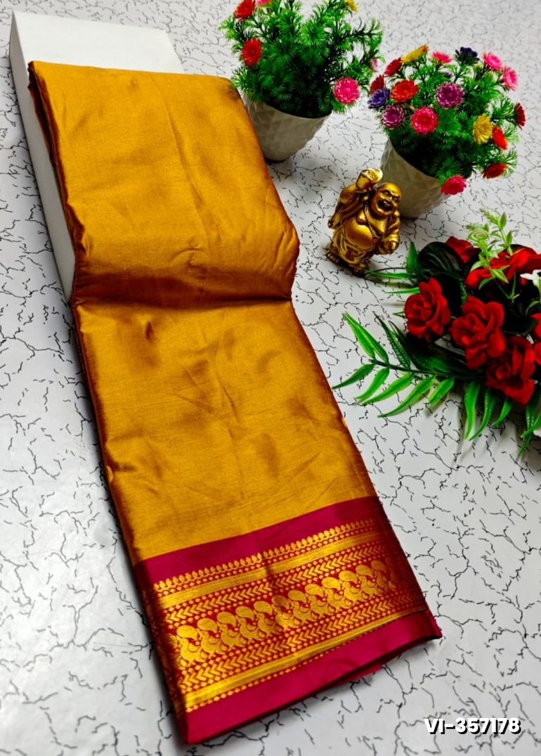 Traditional Kalyani  Silk Saree Premium Design Border Zari Design - BRONCE COLOUR
