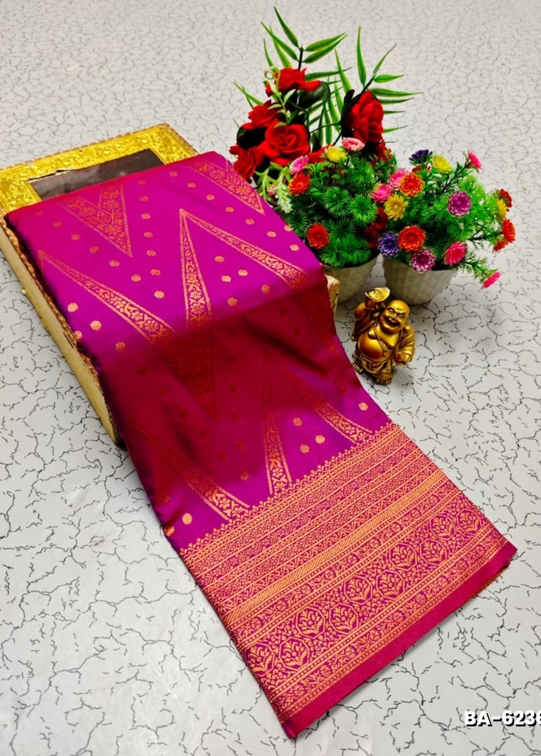 1000 Butta premium Soft Silk Saree weddings, festivals, traditional Wear - VADAMALLI