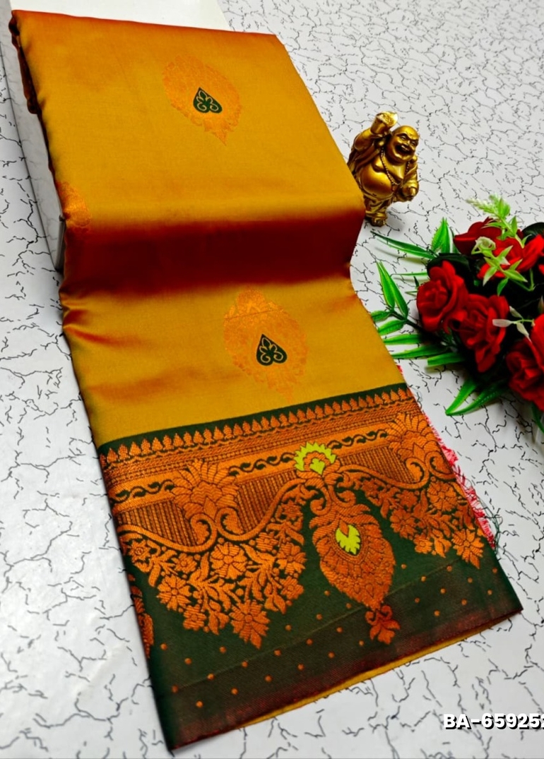 Premium Meena work Soft Silk Saree weddings, festivals, traditional Wear - VENTHAYA COLOUR