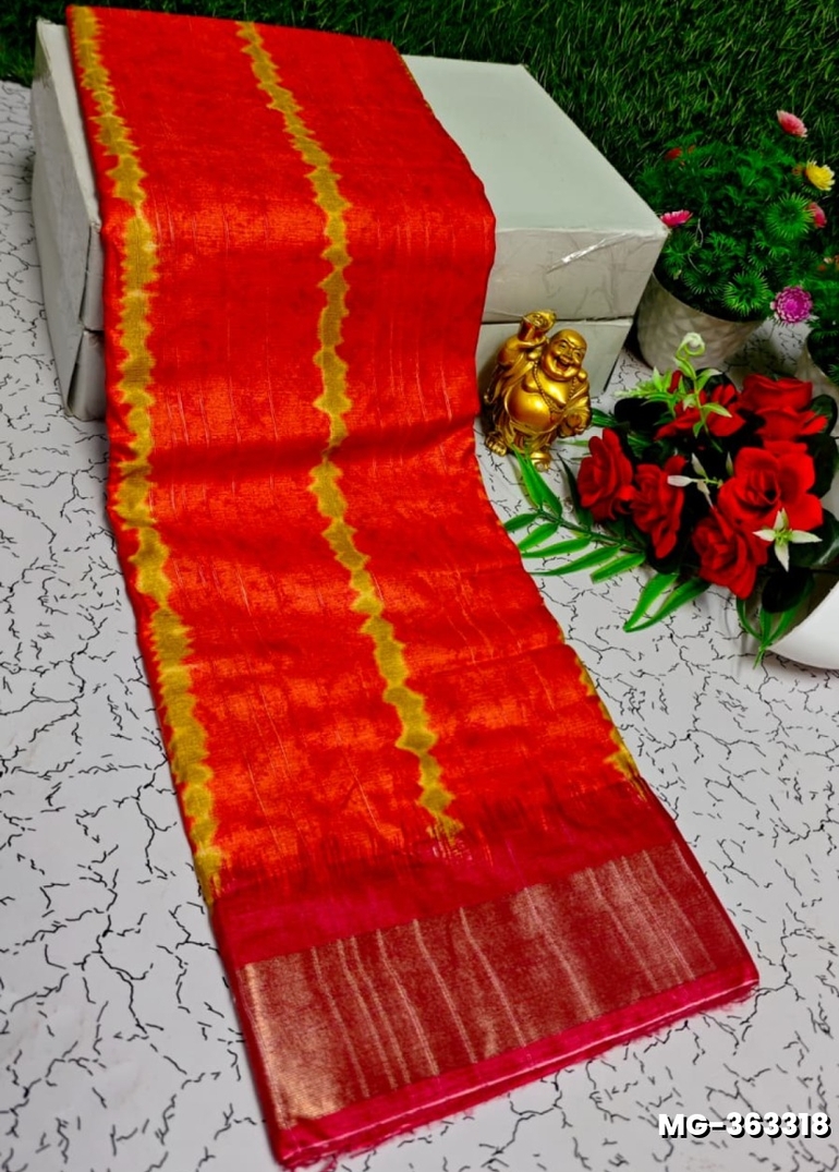 Traditional Look Malgudi Silk Saree Lightweight Silk Blend Saree - PEACH