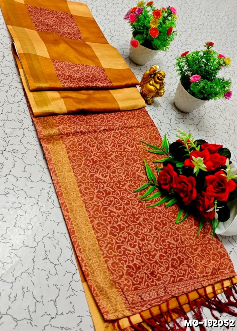 Traditional Look Malgudi Silk Saree Lightweight Silk Blend Saree - VENTHAYA COLOUR (2)