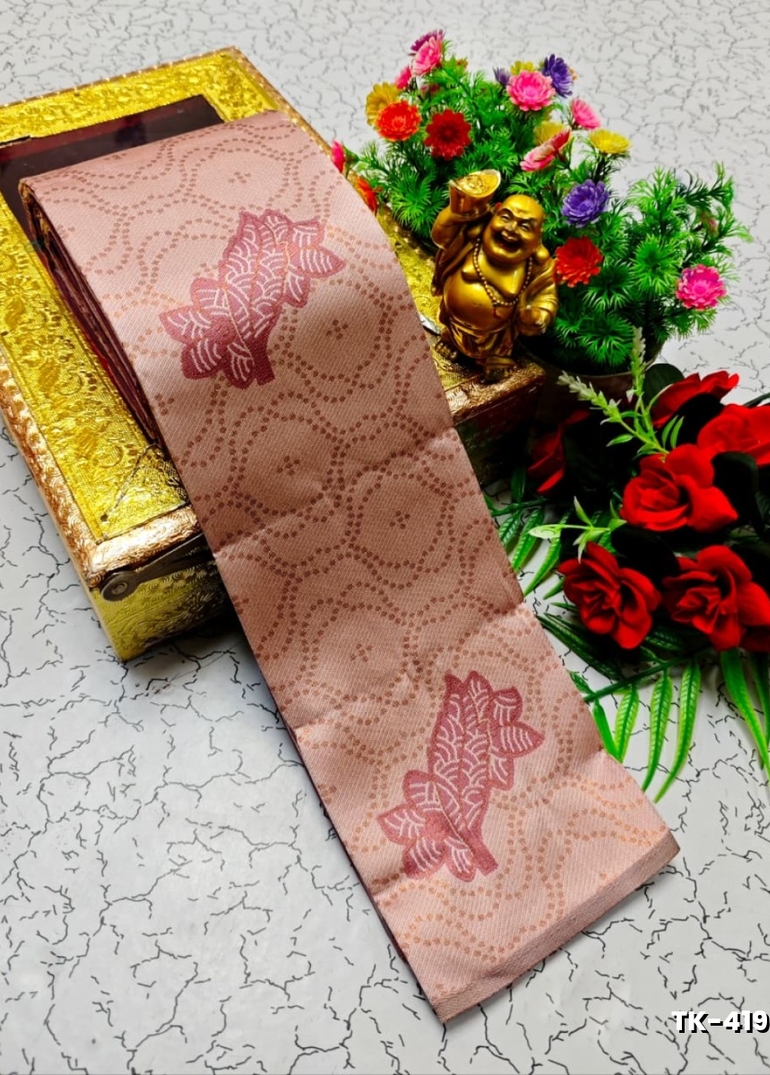 Kubera borderless elite bridal rapier fancy light weight silk type sarees function wear - LITE PEACH (4)