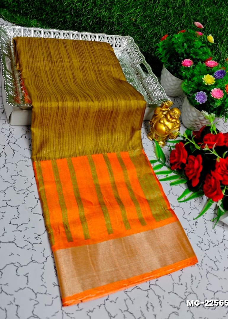 Traditional Look Malgudi Silk Saree Lightweight Silk Blend Saree - VENTHAYA COLOUR (3)