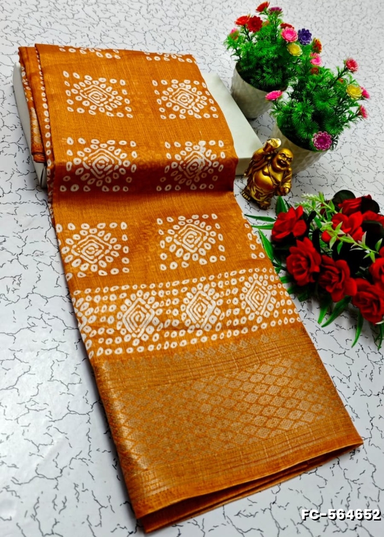 Fancy print office wear cotton sarees all over body flower design pattern design premium look lightweight comfortable wear - VENTHAYA COLOUR (1)
