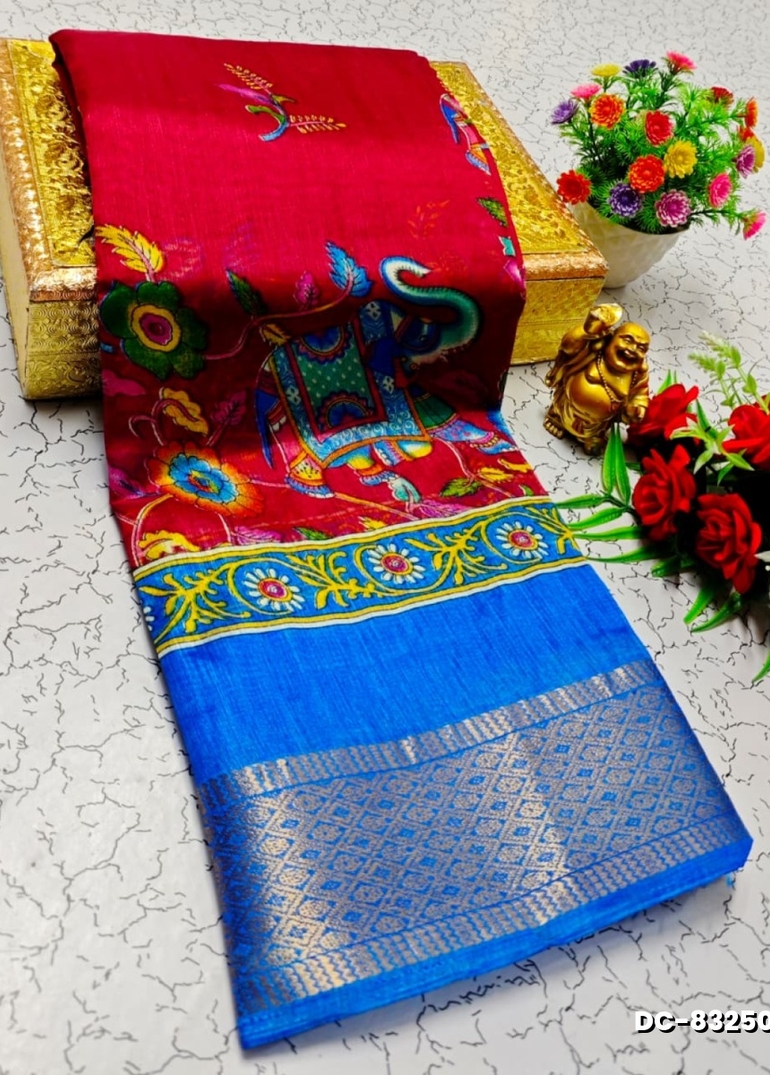 Dailywear cotton sarees all over body peacock designpattern design premium look lightweight comfortable wear - MERUN