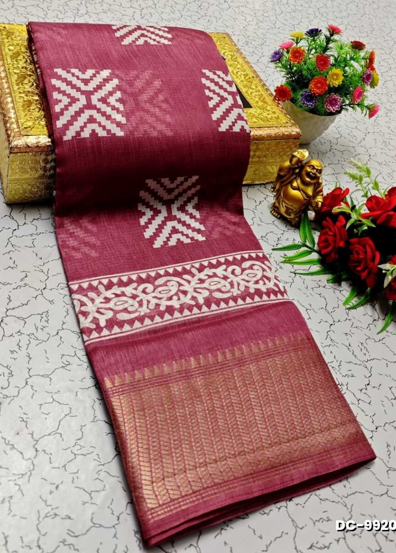 Dailywear cotton sarees all over body peacock designpattern design premium look lightweight comfortable wear - ONIYAN PINK (1)