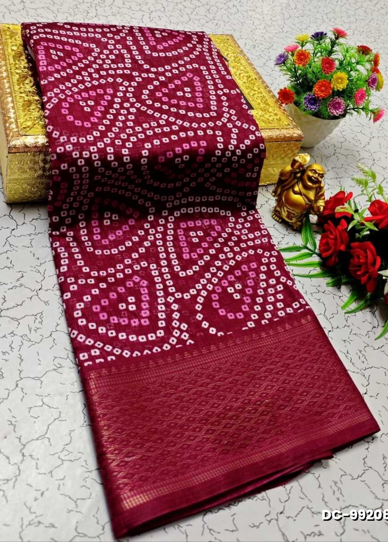 Dailywear cotton sarees all over body peacock designpattern design premium look lightweight comfortable wear - WINE COLOUR (2)