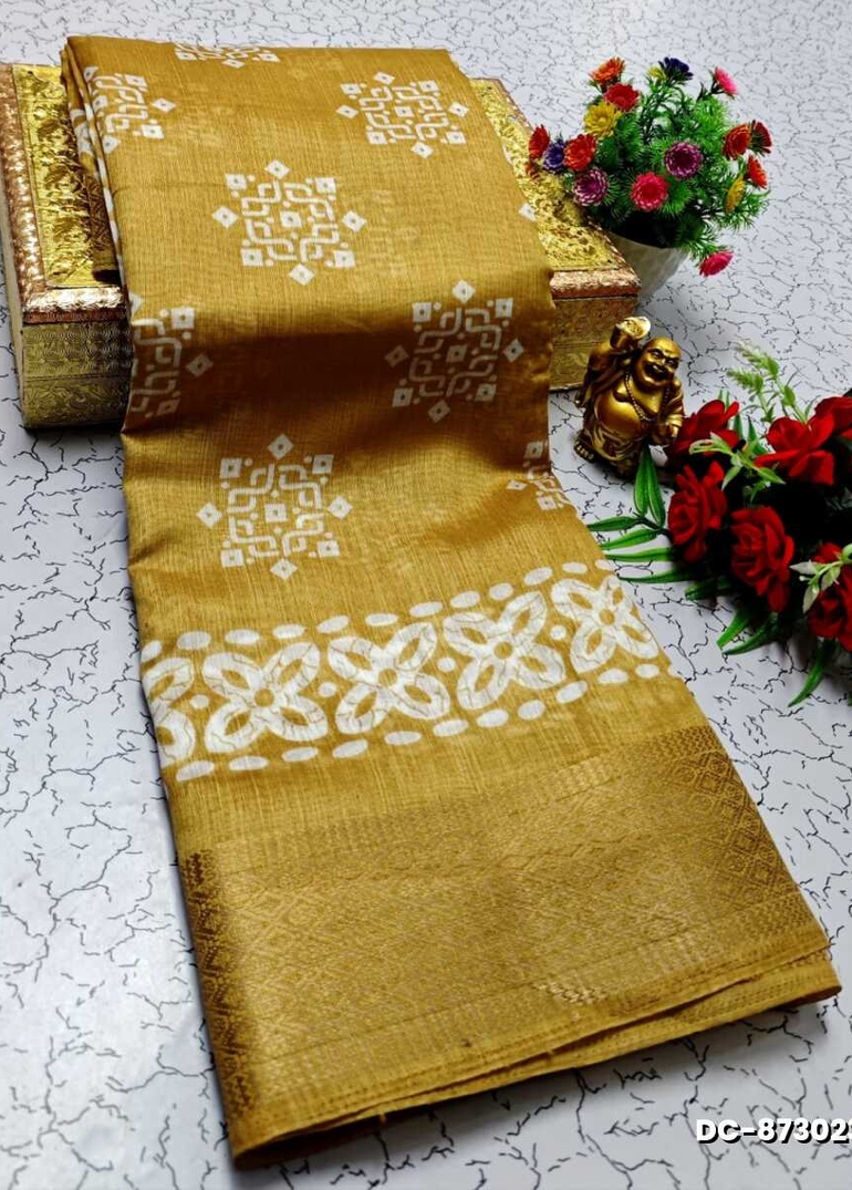 Dailywear cotton sarees all over body peacock designpattern design premium look lightweight comfortable wear - LIGHT SANDLE
