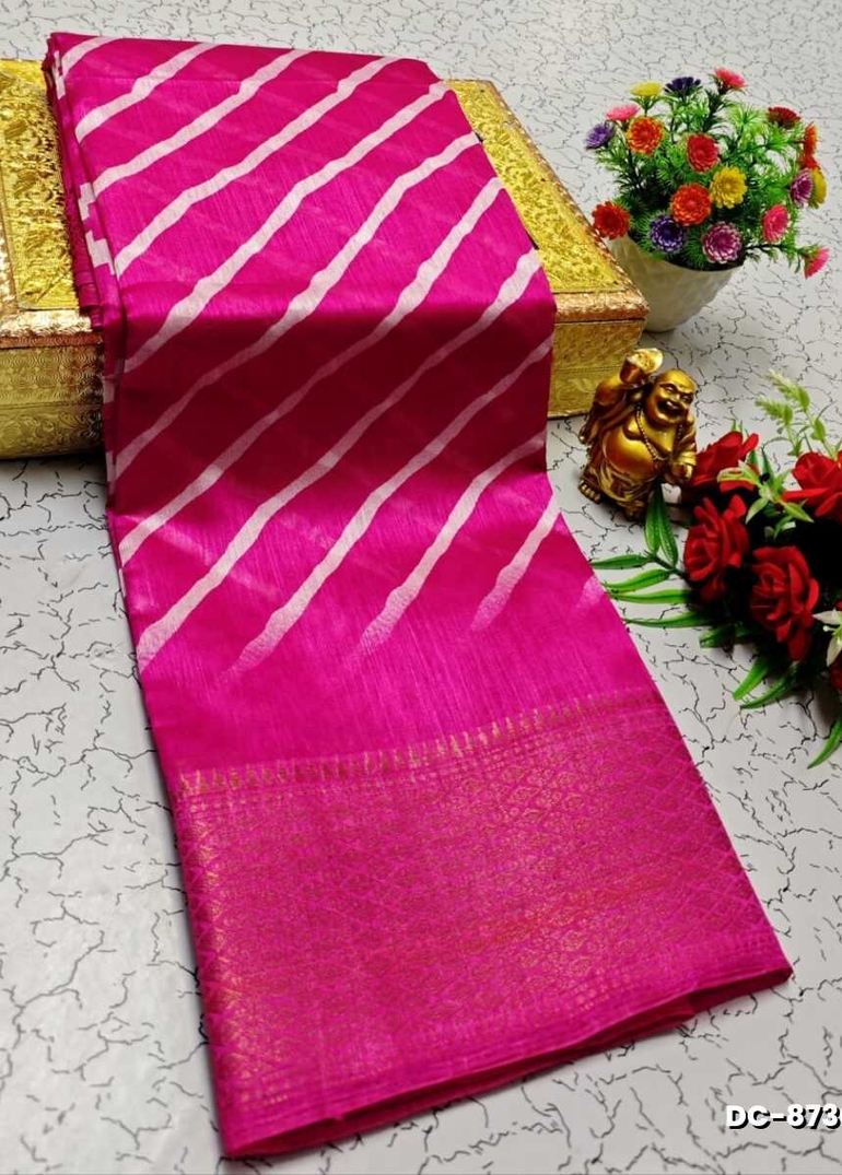 Dailywear cotton sarees all over body peacock designpattern design premium look lightweight comfortable wear - DARK PINK (2)