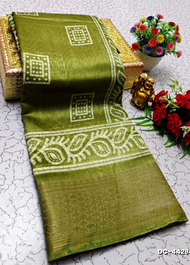 Dailywear cotton sarees all over body peacock designpattern design premium look lightweight comfortable wear - LIGHT GREEN (2)
