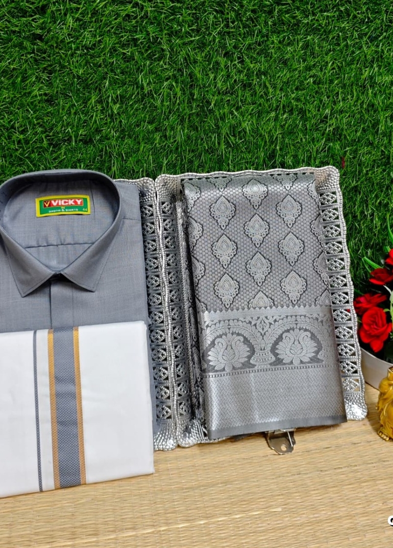 COUPLE COMBO MATCHING AND MATCHING TRADITIONAL SET MATCHING COMBO FOR FESTIVAL SEASONS - AS COLOR (1)