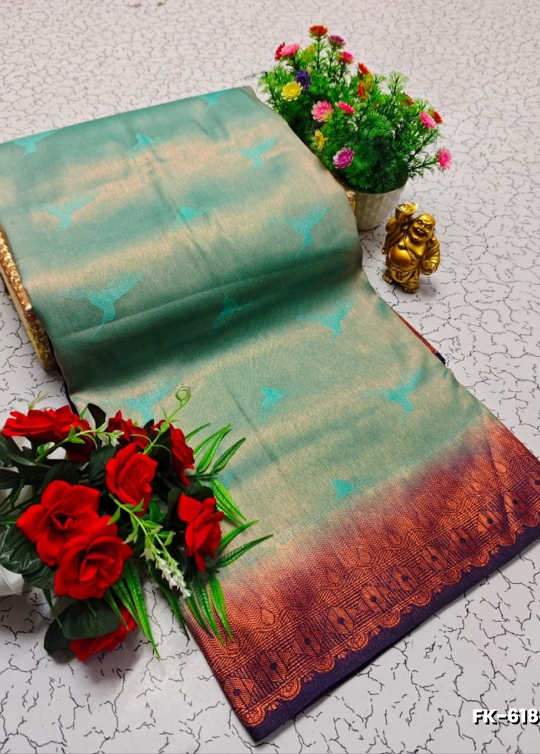 Premium Fancy kubera Softy Saree Rapier Fancy  Light Weight Silk Saree - REXONA