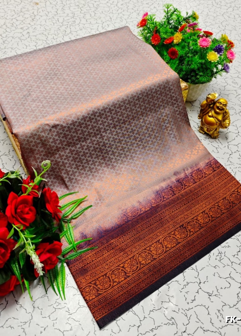 Premium Fancy kubera Softy Saree Rapier Fancy  Light Weight Silk Saree - AS COLOR (4)