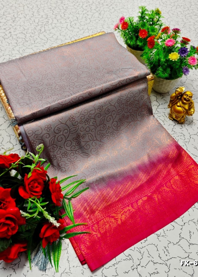 Premium Fancy kubera Softy Saree Rapier Fancy  Light Weight Silk Saree - AS COLOR (5)