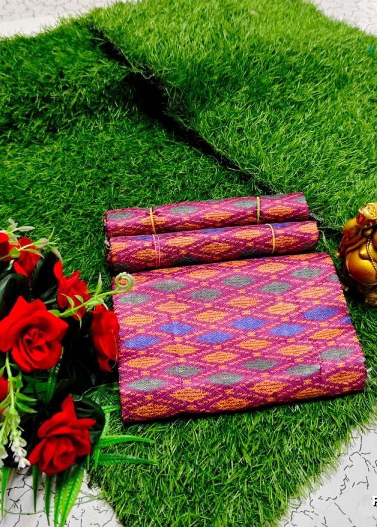 Designer Multi-Color Floral Print Blouse Fabric - VADAMALLI