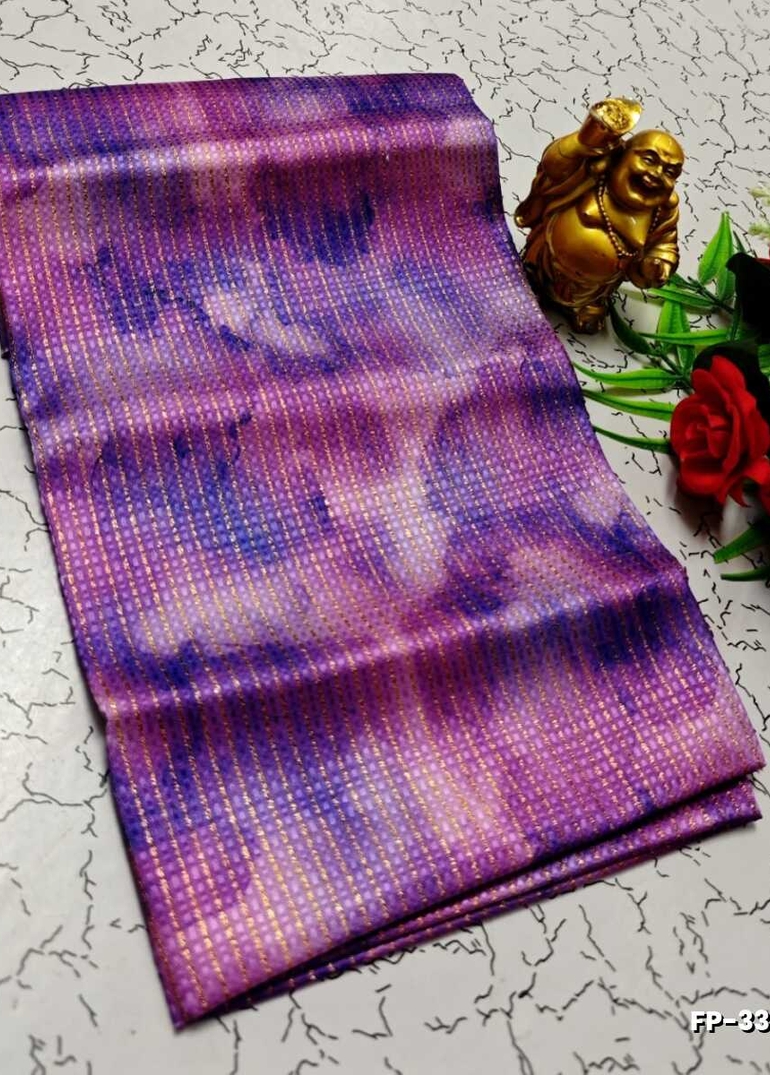 Designer Multi-Color Floral Print Blouse Fabric - LEVENDOR