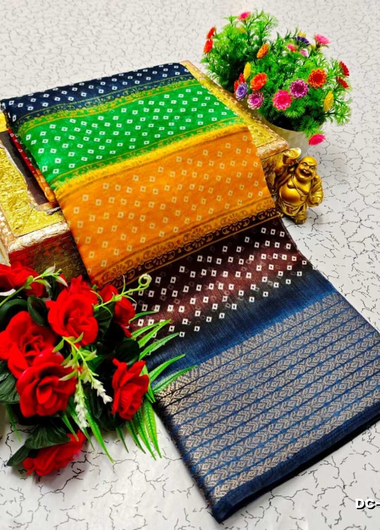 Dailywear cotton sarees all over body peacock designpattern design premium look lightweight comfortable wear - MIXED ALL COLOR