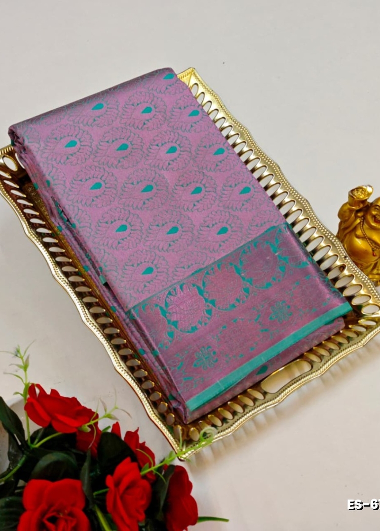 BRIDAL SILK GOLD SILVAR AND COPPER ZARI WEAVE AND WEDDING ART SILK SAREES - REXONA