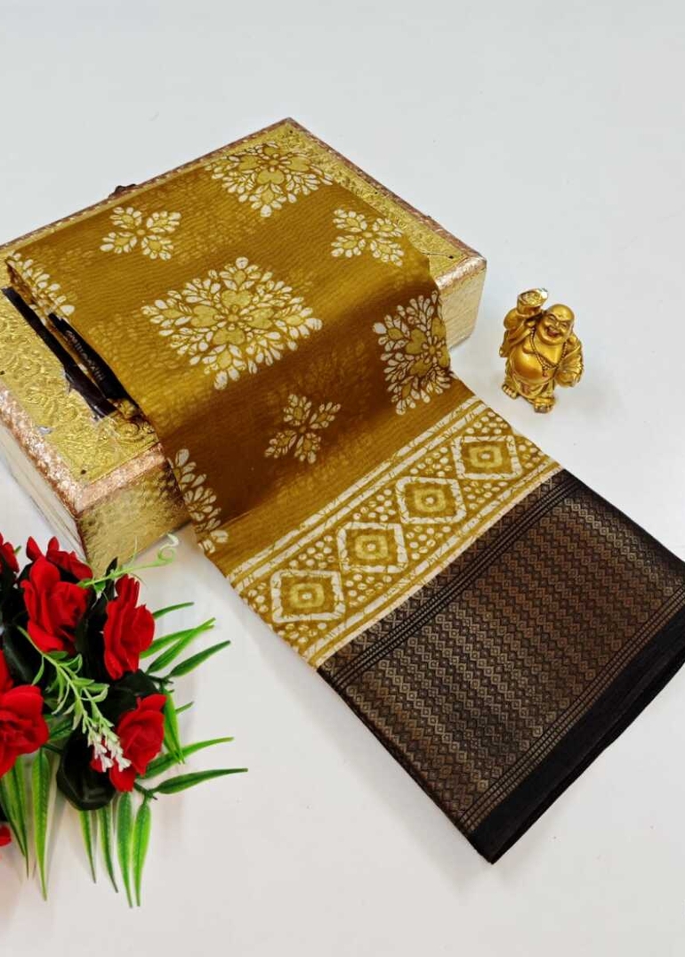 Dailywear cotton sarees premium look lightweight comfortable wear - VENTHAYA COLOUR (2)