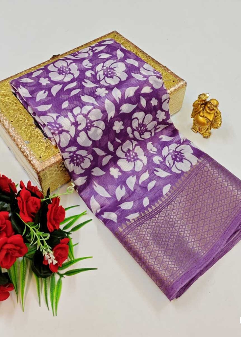 Dailywear cotton sarees premium look lightweight comfortable wear - LEVENDOR (1)