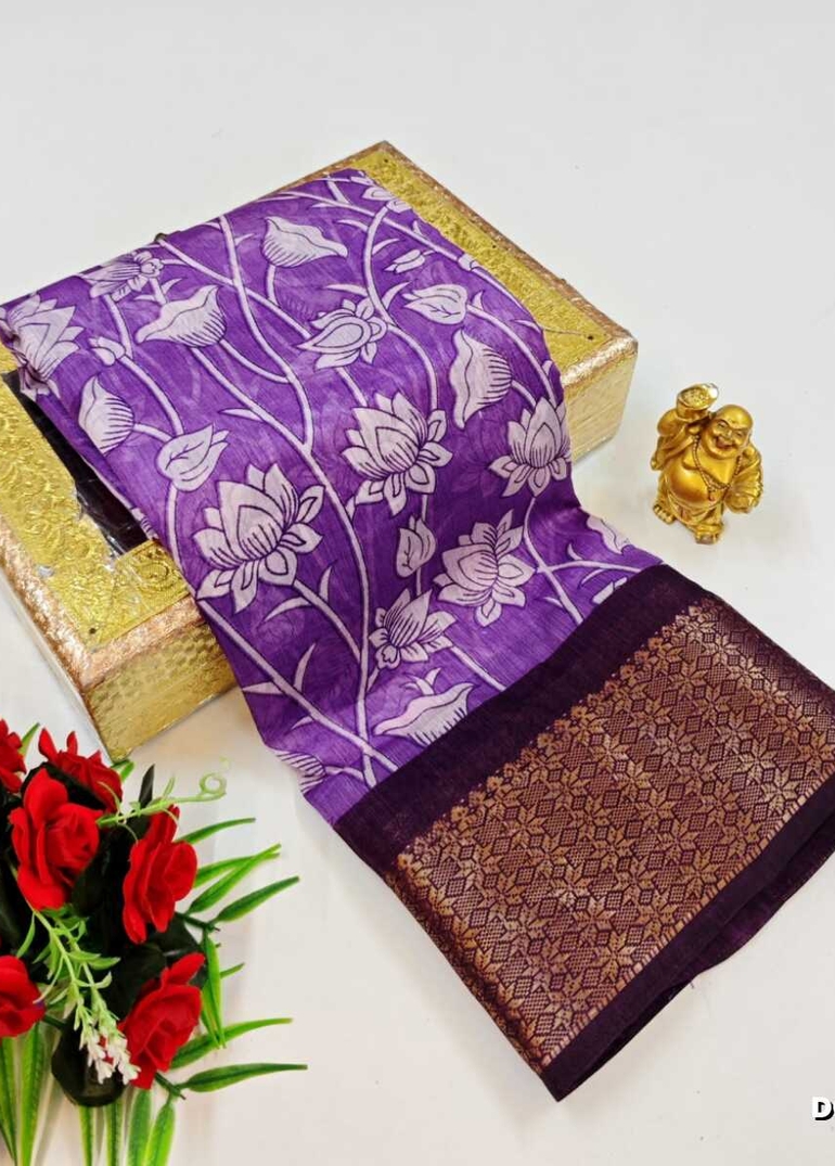 Dailywear cotton sarees premium look lightweight comfortable wear - LEVENDOR (2)
