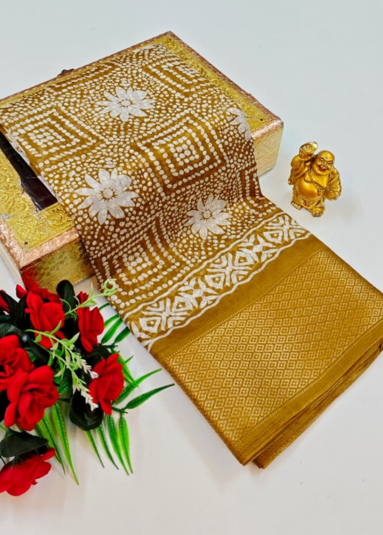 Dailywear cotton sarees premium look lightweight comfortable wear - LIGHT YELLOW (1)