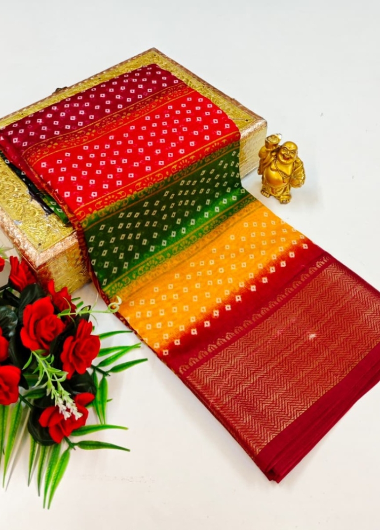 Dailywear cotton sarees premium look lightweight comfortable wear - MIXED ALL COLOR (3)