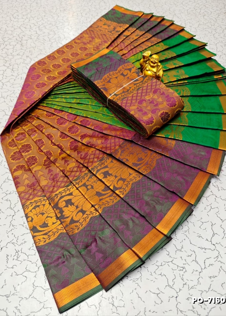 Poonthamil Elegant Traditional Saree - CREAM COLOR (1)