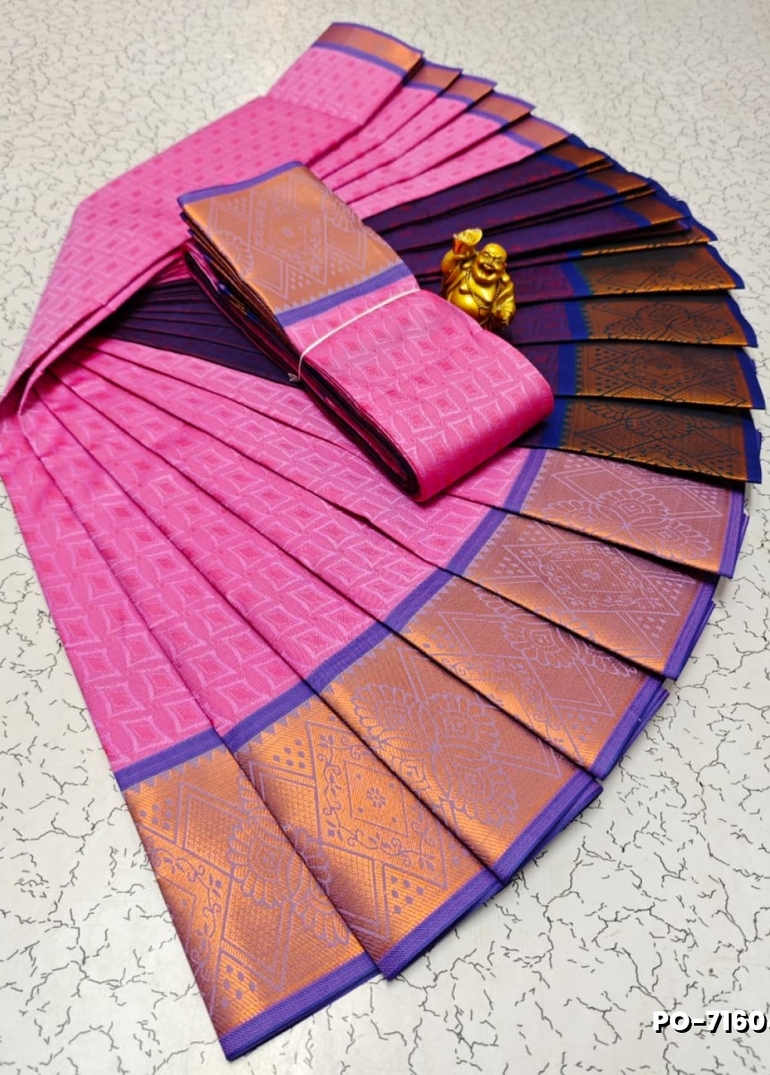 Poonthamil Elegant Traditional Saree - LIGHT PINK