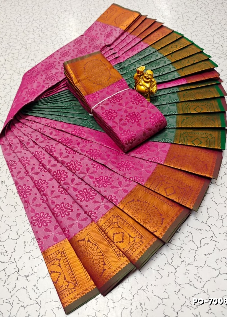 Poonthamil Elegant Traditional Saree - PINK