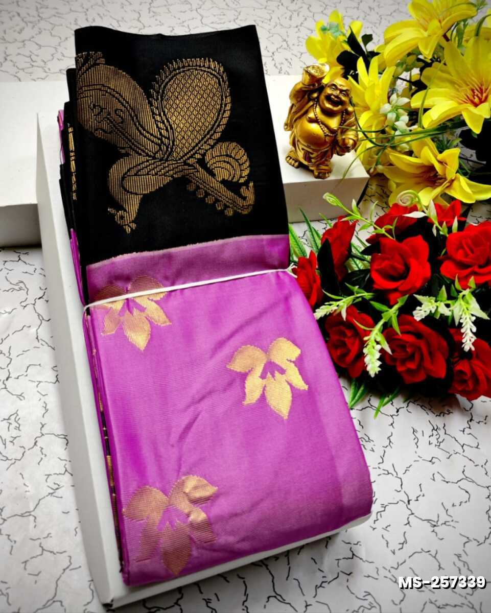 MODERN FANCY SOFT SILK SAREES WITH BUTTA DESIGN - VADAMALLI