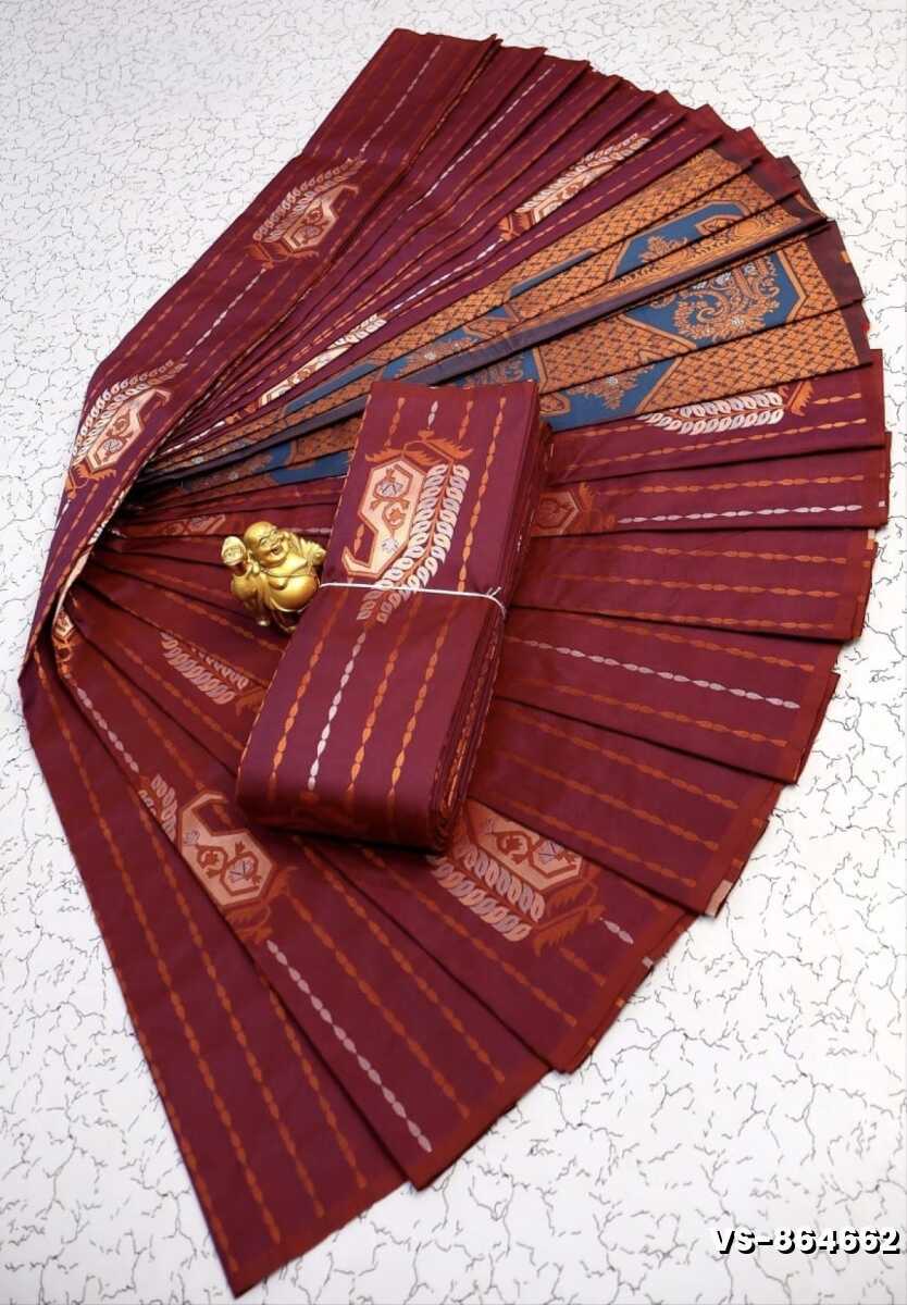 DIGITAL KUBERA PATTU VAIRA OOSI SOFTY SILK SAREES - MAROON COLOR