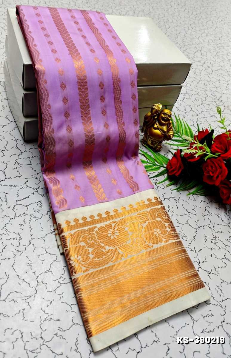 TRENDING FANCY  ALL SELF SOFT SILK SAREES WITH KOTTANCHI BORDER - LEVENDOR