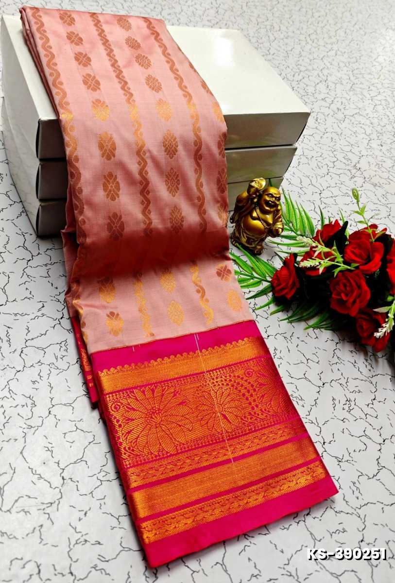 TRENDING FANCY ALL SELF SOFT SILK SAREES WITH KOTTANCHI BORDER - ONIYAN PINK
