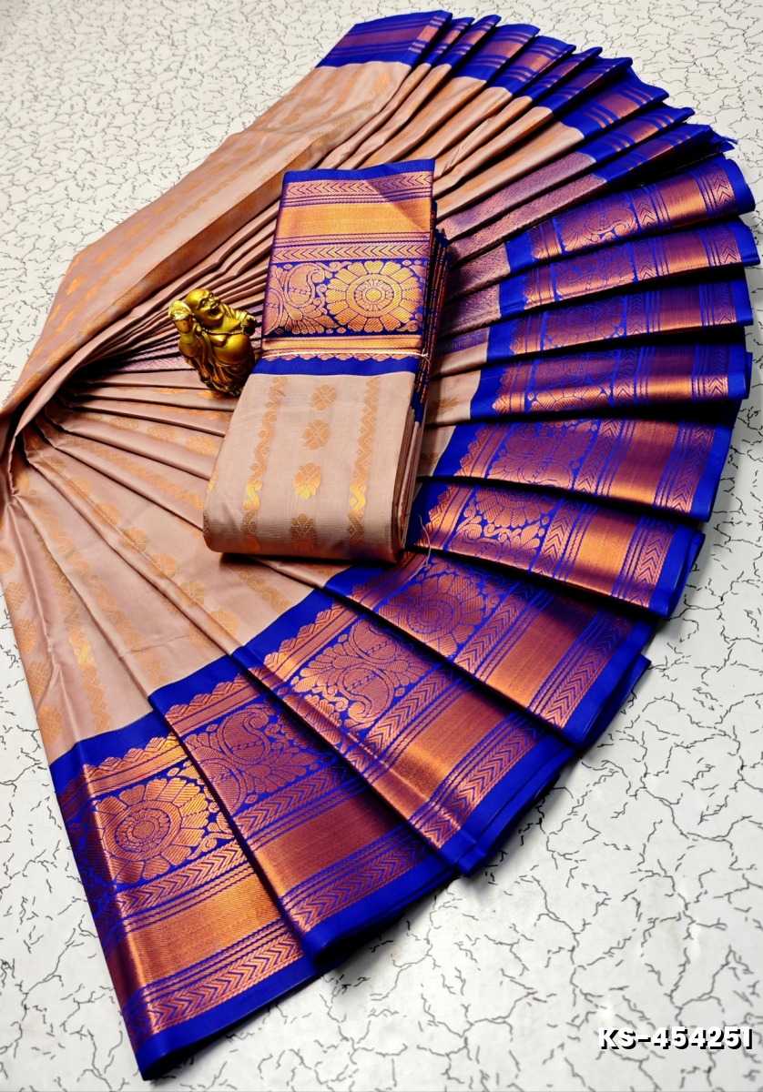 FANCY ALL SELF SOFT SILK SAREES WITH KOTTANCHI BORDER - ONIYAN PINK (1)
