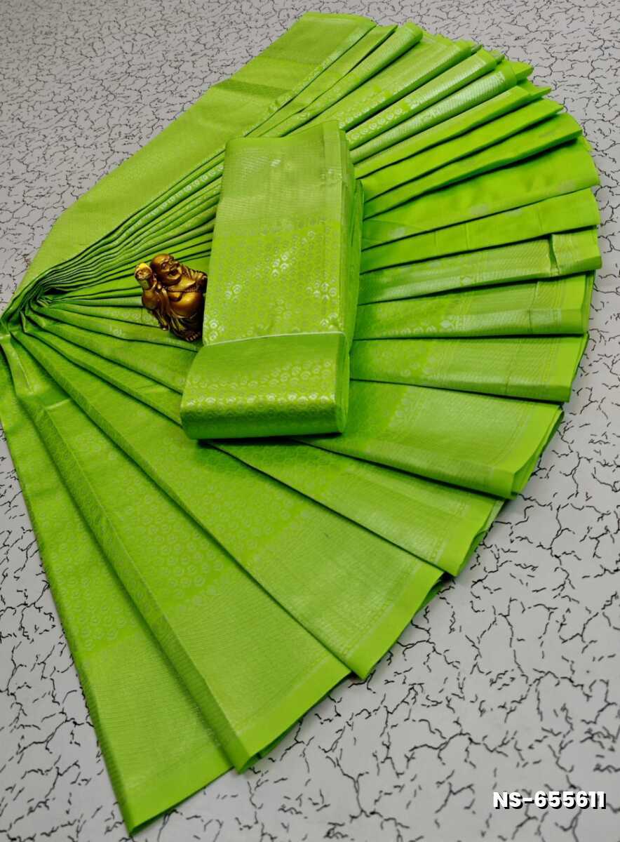 FANCY SILVAR ZARI NILA SAREES - PARET GREEN (1)