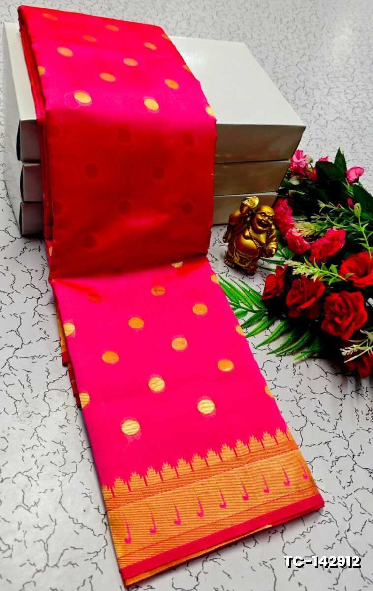 SOFT SILK FANCY BEST QUALITY SILK THENMATHI SAREES - PINK (1)