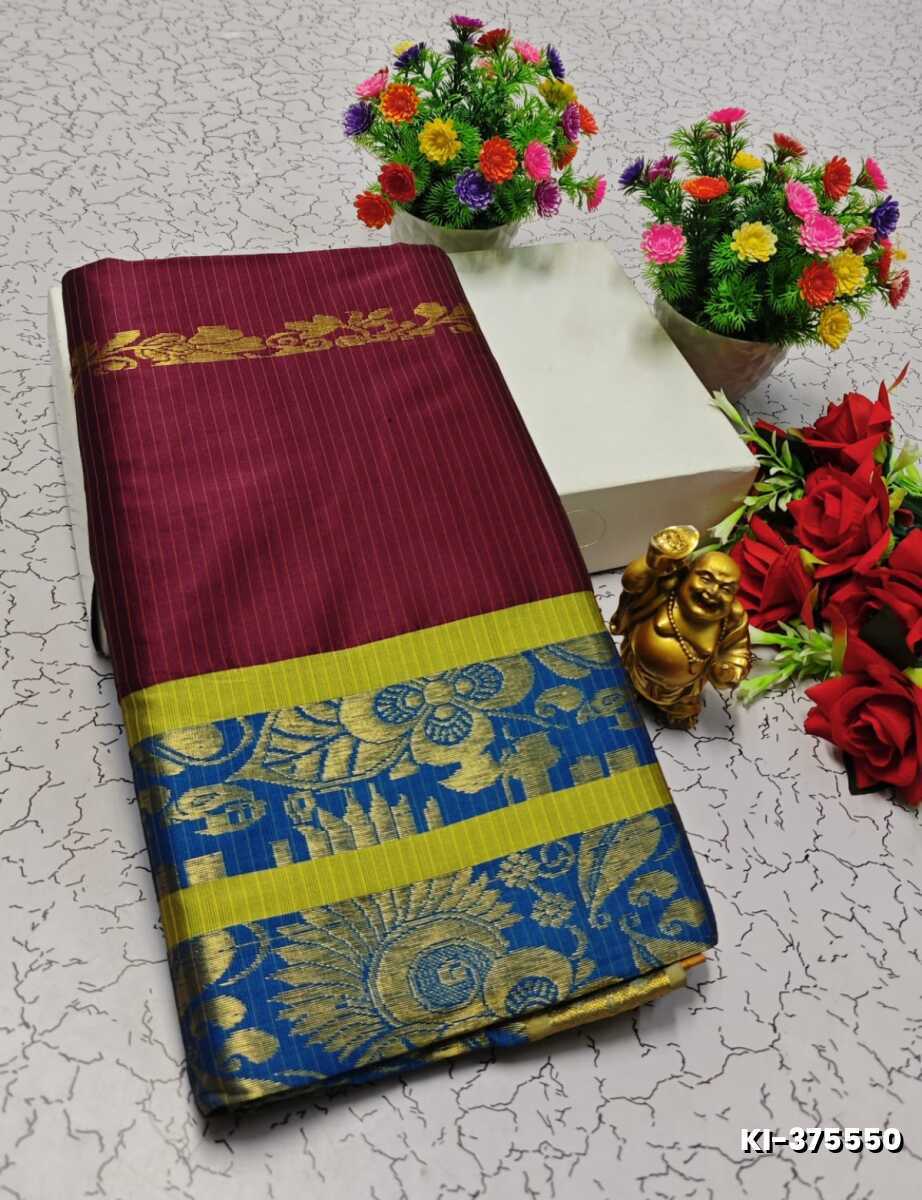 KALYANI SILK TYPE SAREES - MEJANTA (1)
